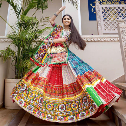 Multicolor Vibrant Symphony Kaleidoscope of Tradition in Lehenga Choli