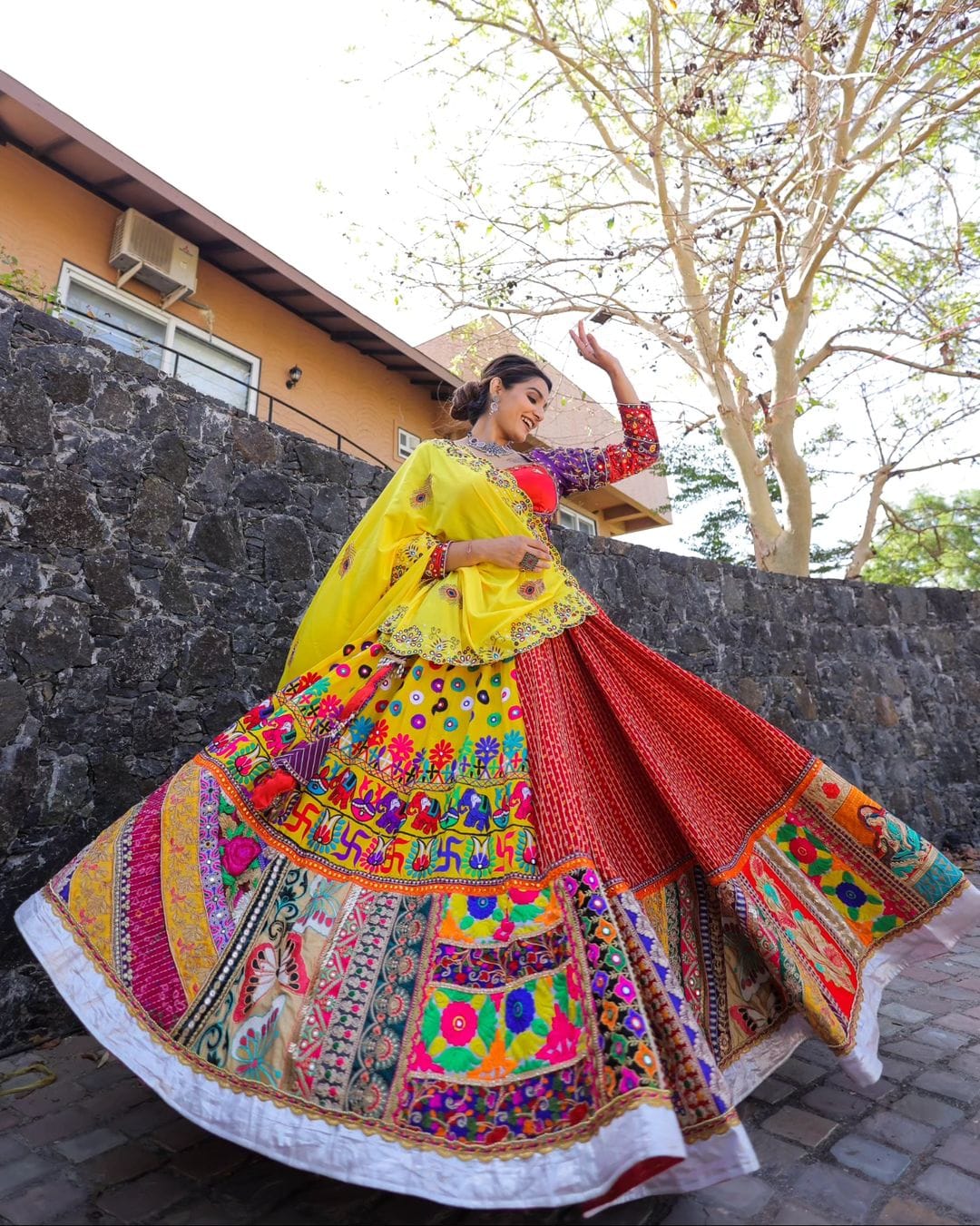 Prisha Navratri Night Classy Wearing Lehenga Choli