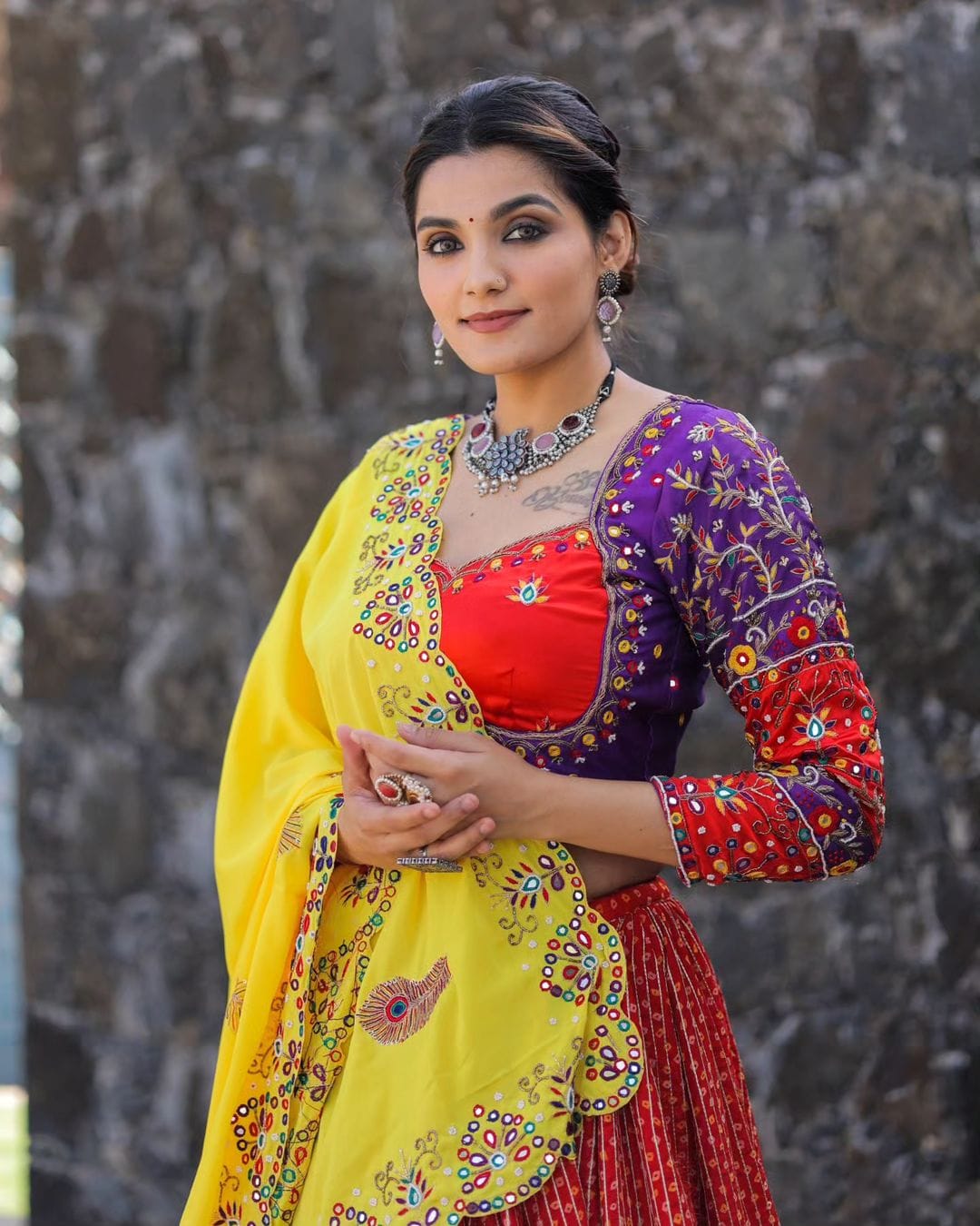 Prisha Navratri Night Classy Wearing Lehenga Choli