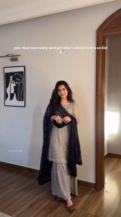 Nazakat Royale Sharara Suit Set