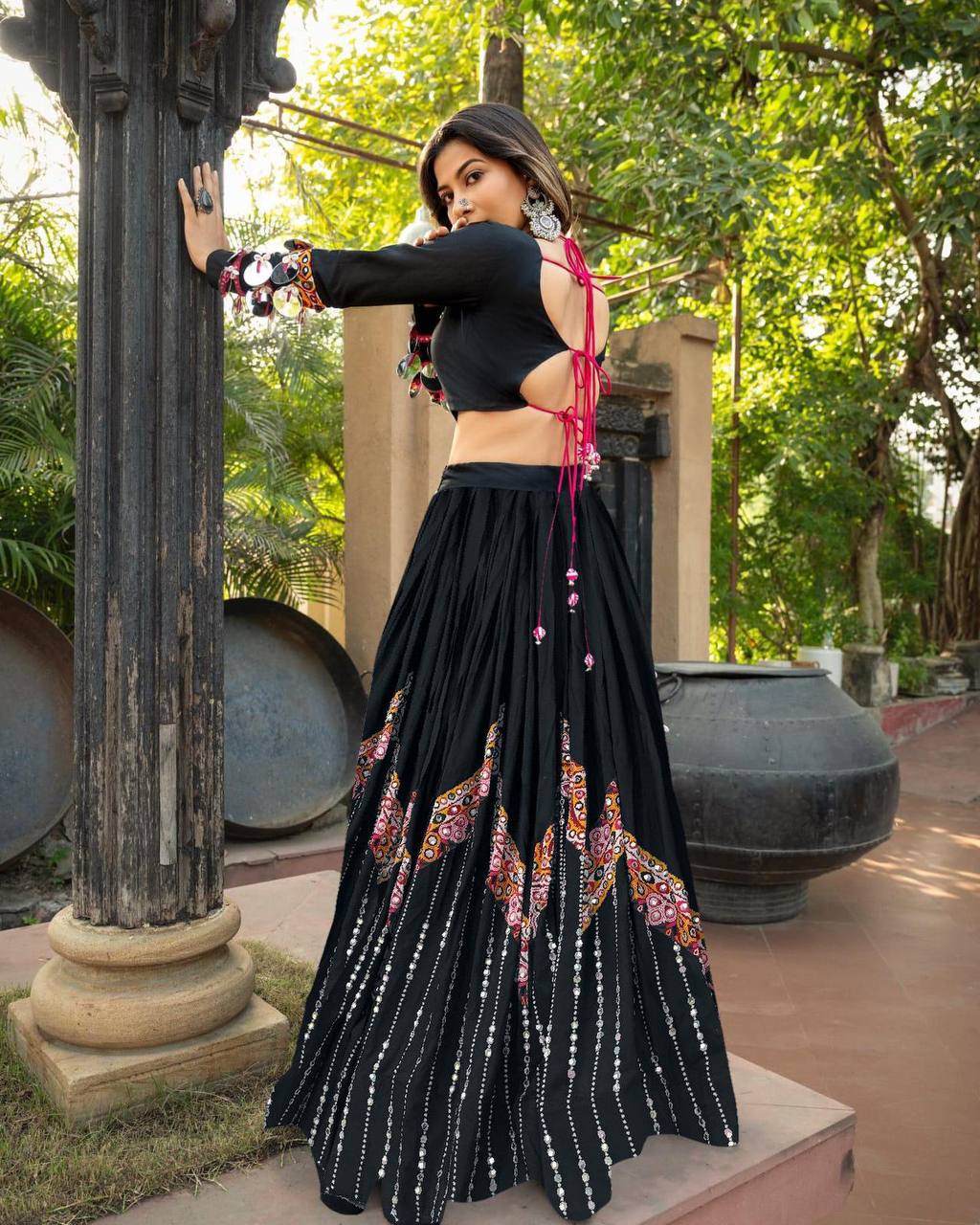 Jhanvi Jalwa Shimmer of Nine Nights Lahenga Choli