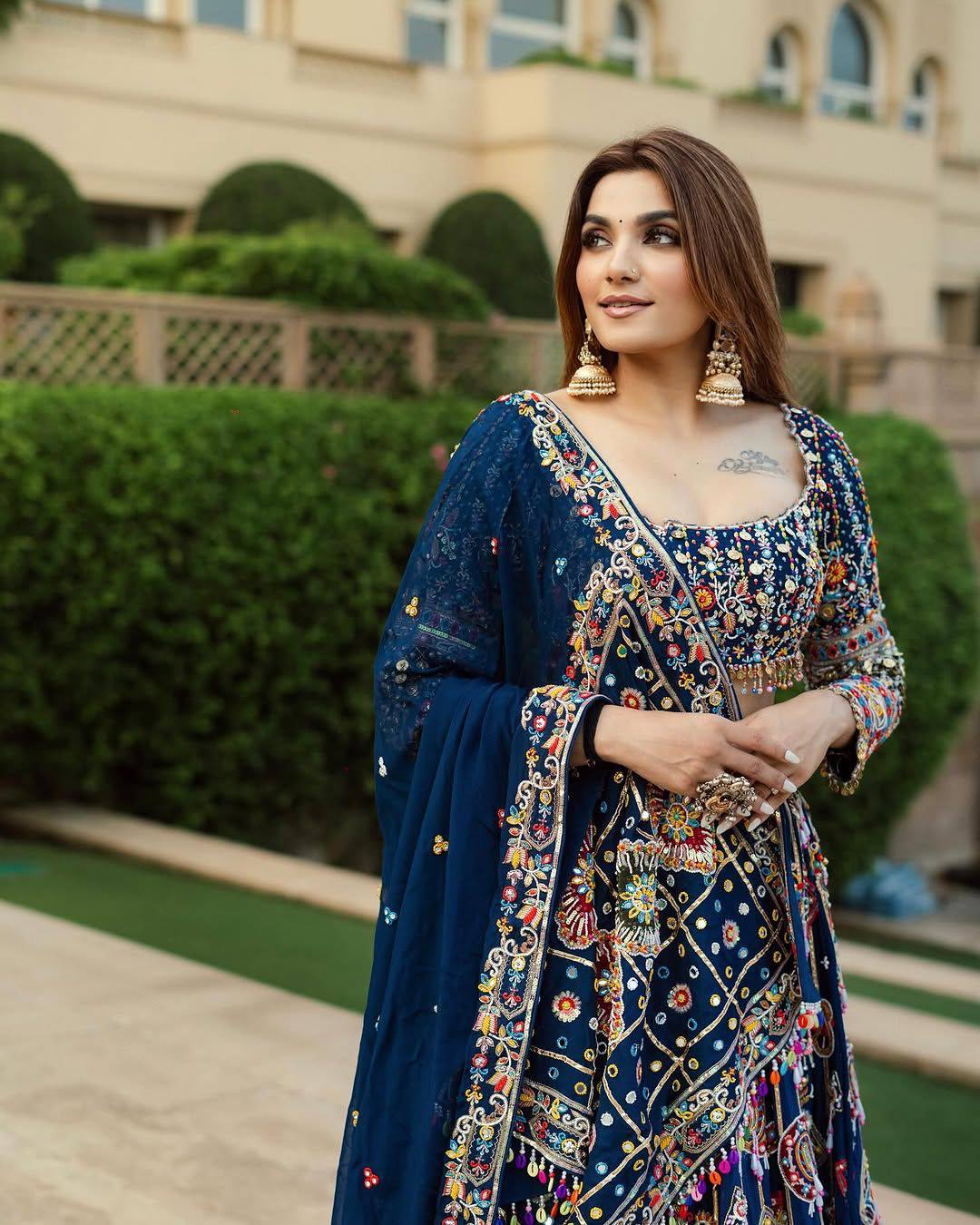 Cultural Bloom Meets Royal Embroidery Lehenga choli