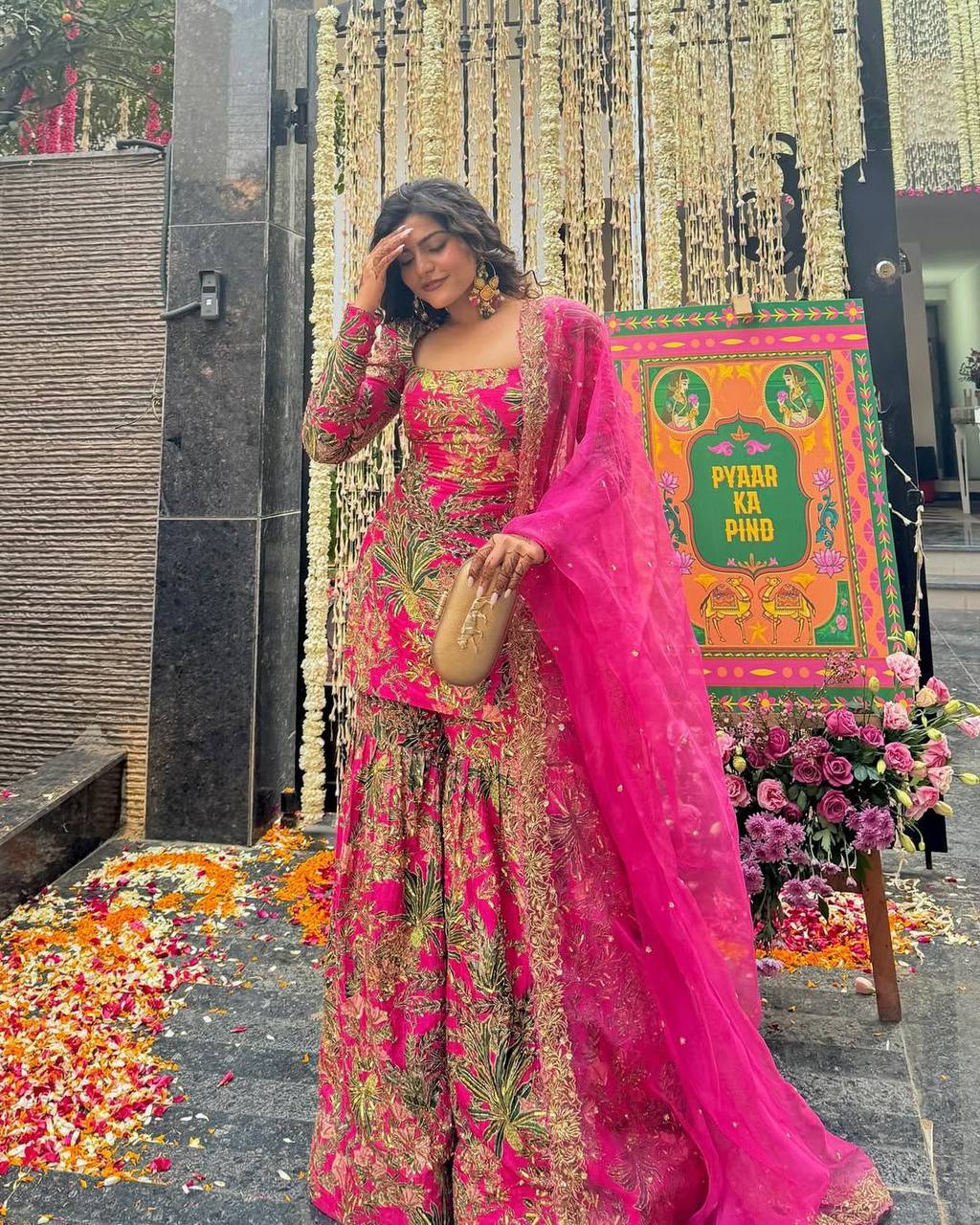 Kritika In Our Jungle Print Gharara Set