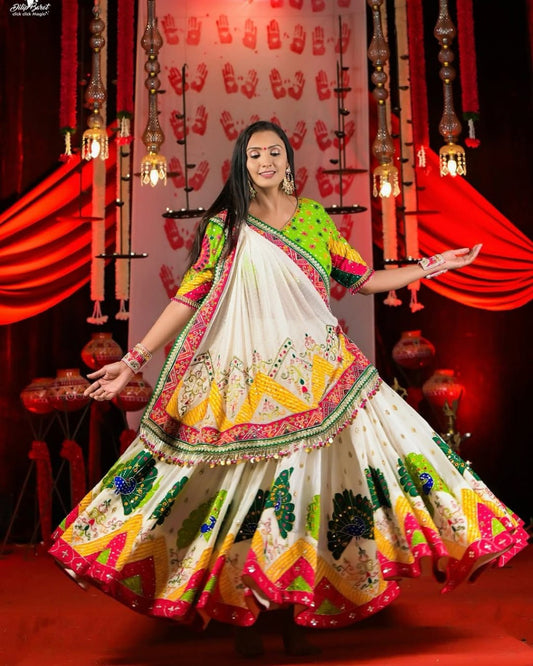 Royal Navratri Peacock Designer Lehenga Choli