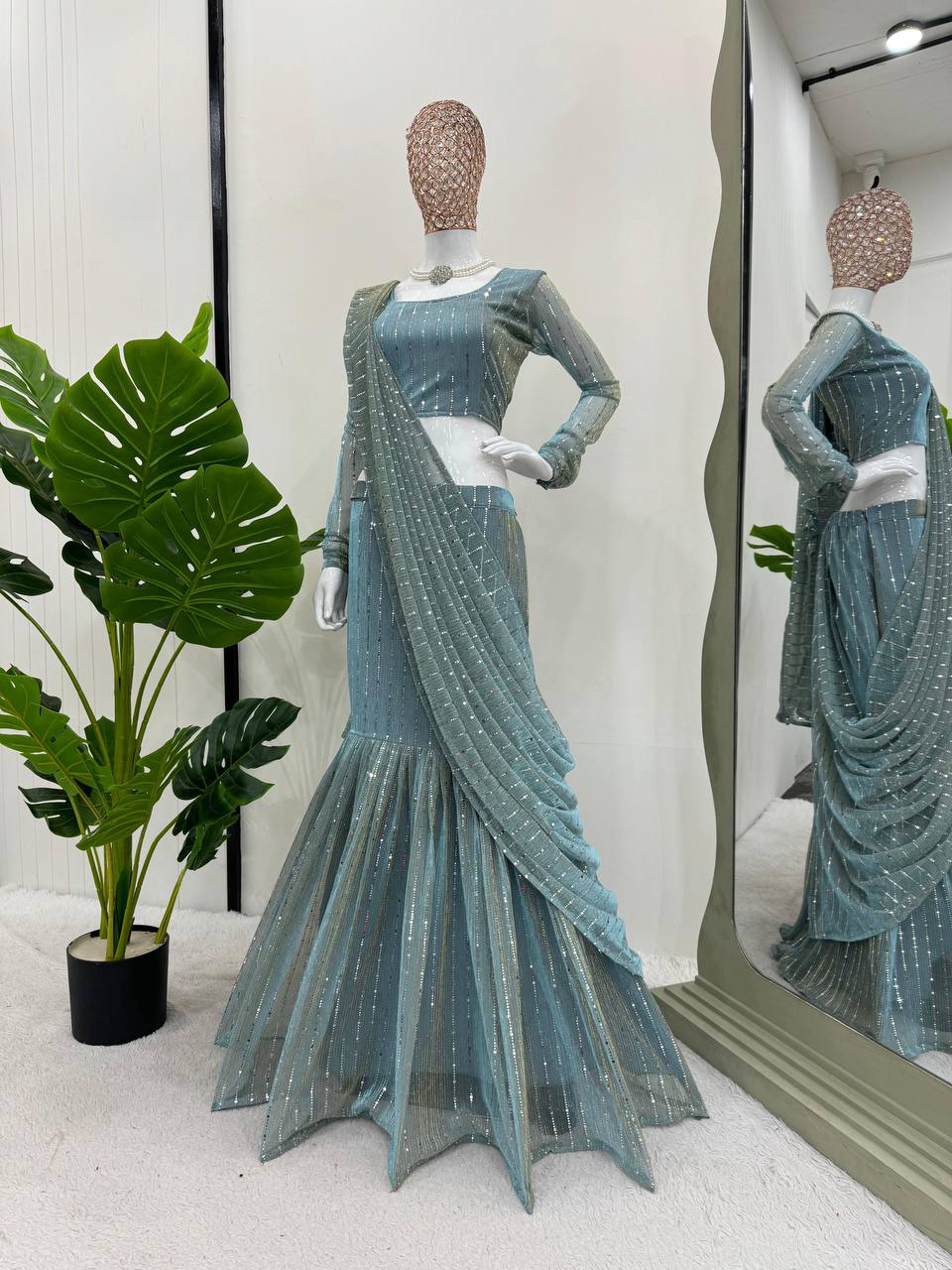 Drape Your Dreams with Gorgeous Lehenga Sarees