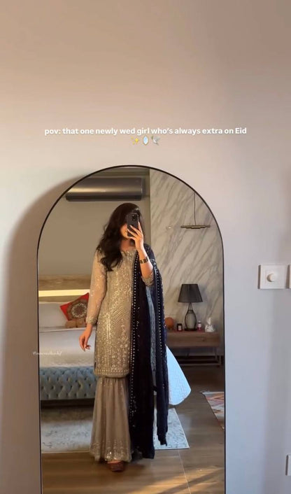 Nazakat Royale Sharara Suit Set