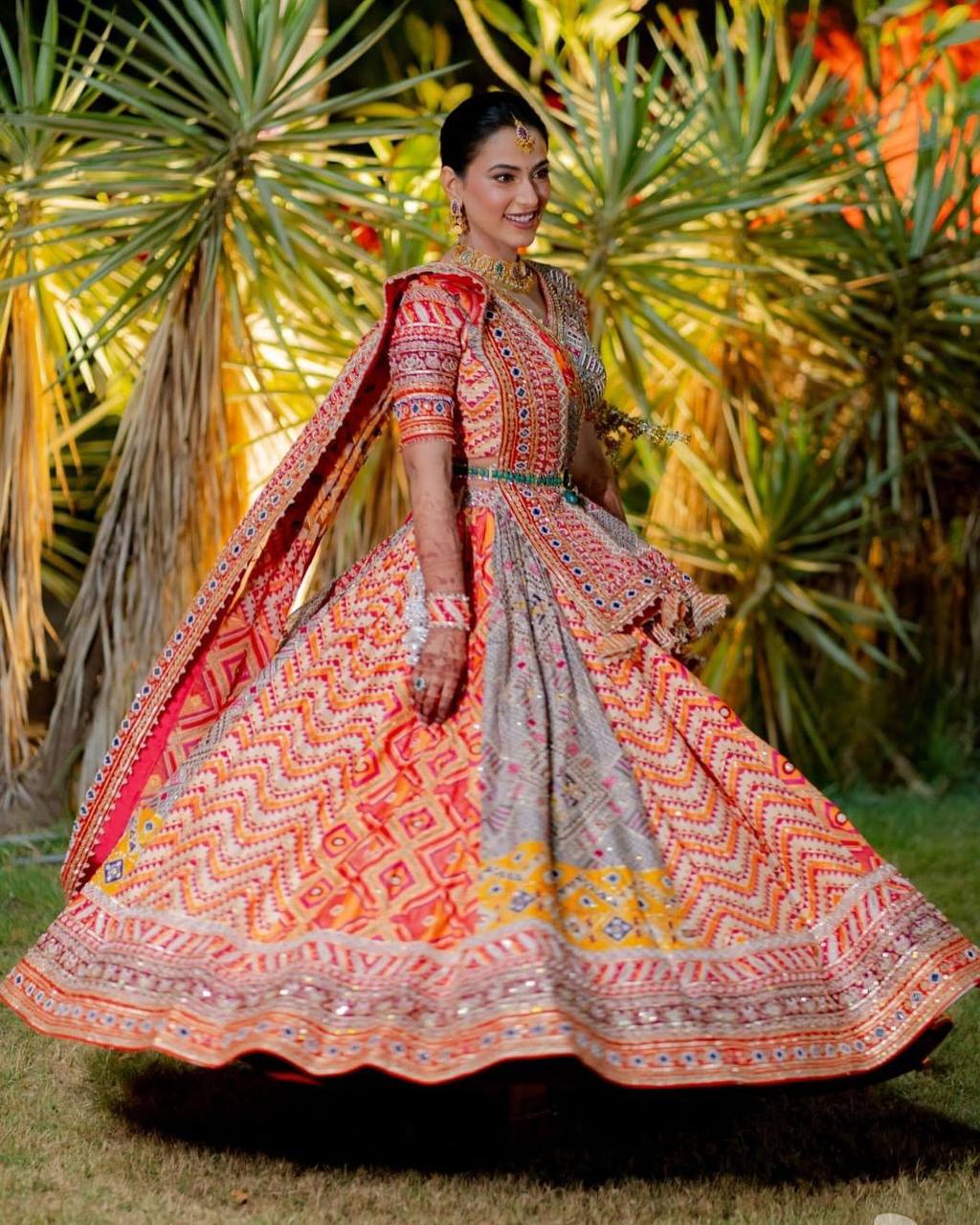 Kavya Kalika Floral Bloom in Festive Hues