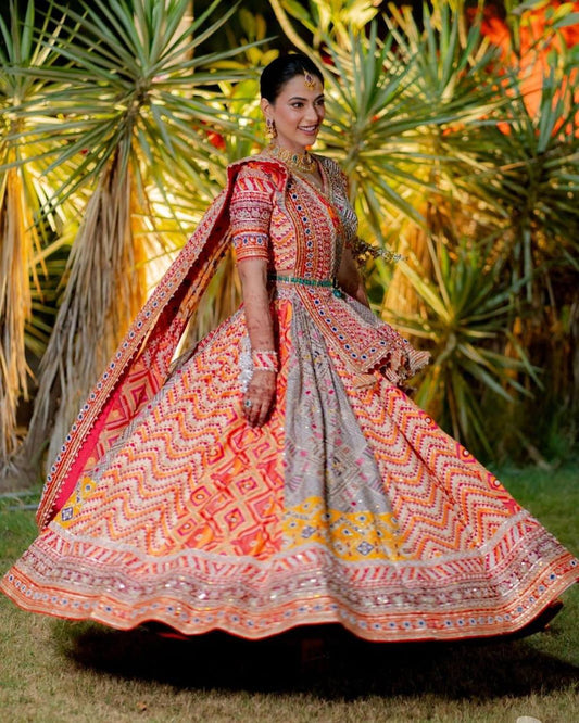 Kavya Kalika Floral Bloom in Festive Hues
