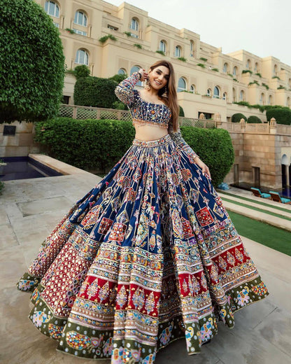 Cultural Bloom Meets Royal Embroidery Lehenga choli