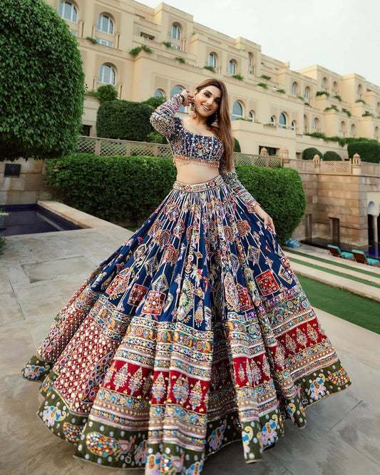 Cultural Bloom Meets Royal Embroidery Lehenga choli
