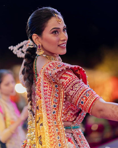 Kavya Kalika Floral Bloom in Festive Hues