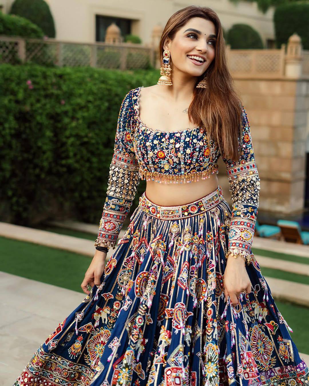 Cultural Bloom Meets Royal Embroidery Lehenga choli