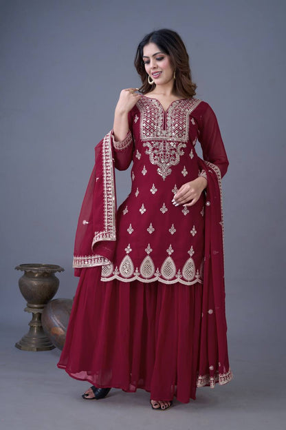 Ethereal Charm Handcrafted Patiala Suit