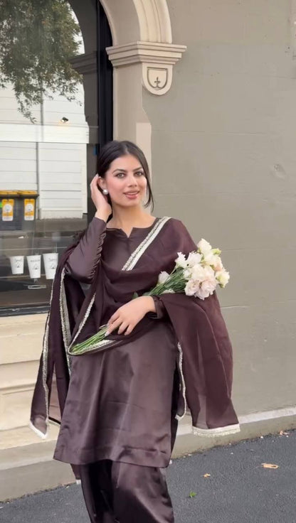 Wish New Designer Japan Satin Party Wear Suit