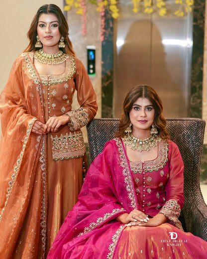 Ziyaan Zest A Glittering Affair in Handcrafted Gharara