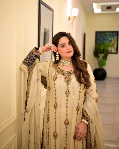 Perfect For Making A Statement At Festive Occasions Georgette Suit Set