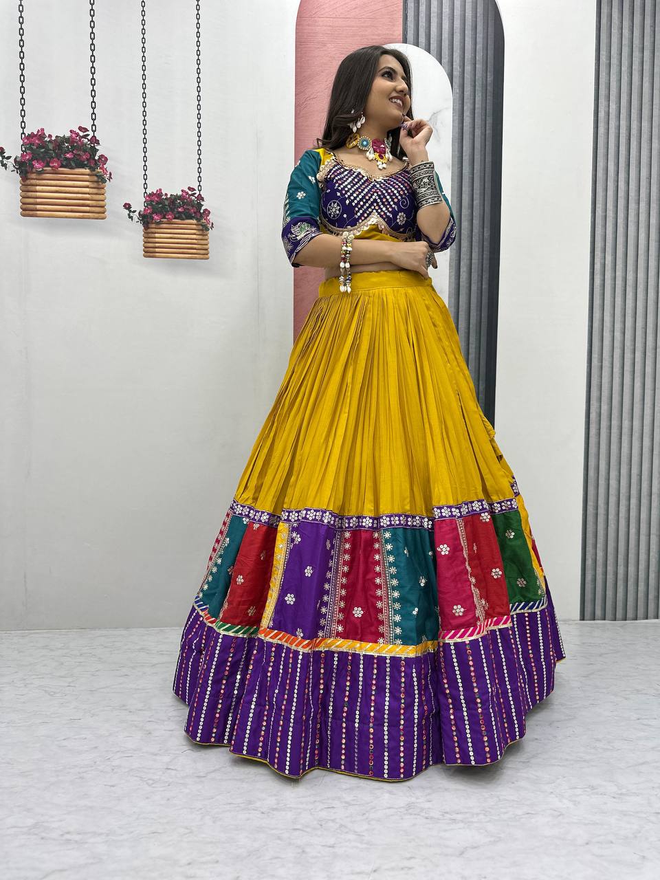 Ruhani Navratri Special Pure Cotton Lehenga Choli