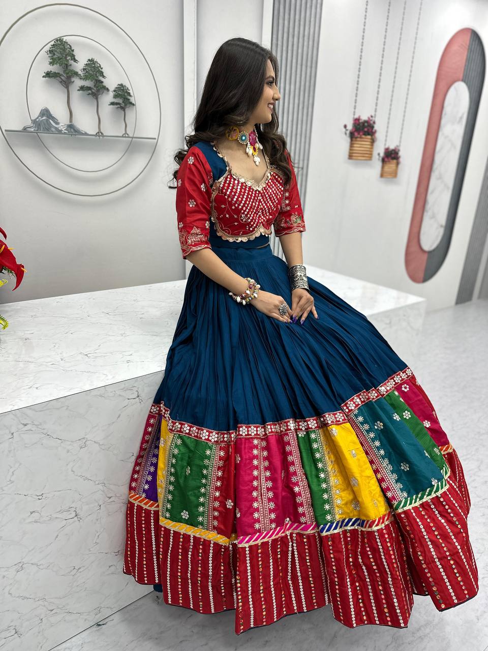 Ruhani Navratri Special Pure Cotton Lehenga Choli