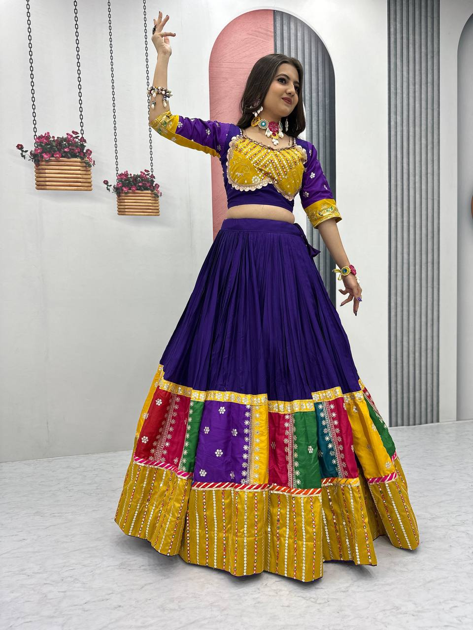 Ruhani Navratri Special Pure Cotton Lehenga Choli
