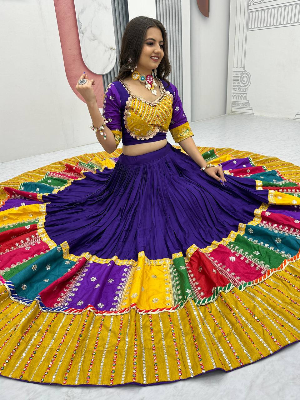 Ruhani Navratri Special Pure Cotton Lehenga Choli