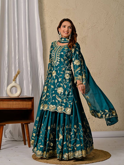 Diana chinnon Silk  Designer Party Wear Lehenga Styles