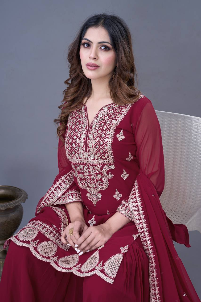Ethereal Charm Handcrafted Patiala Suit